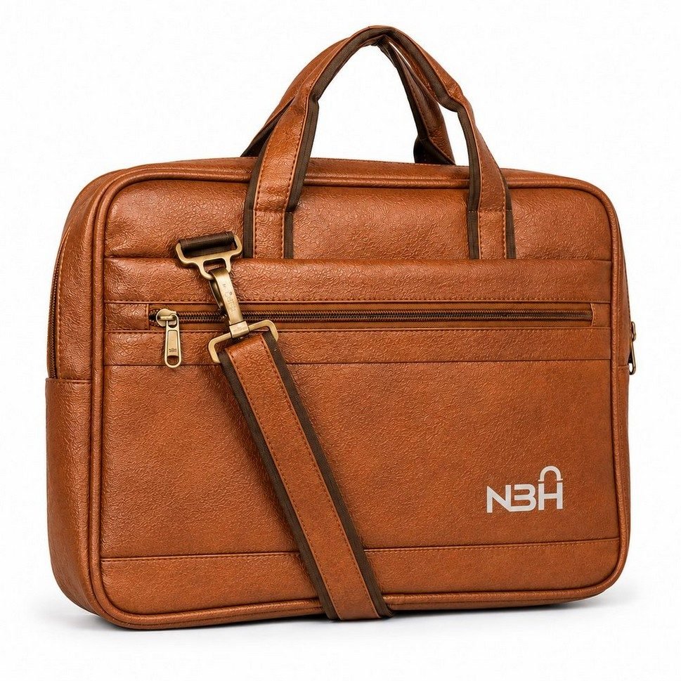 Leather office bag by NBH Bags
